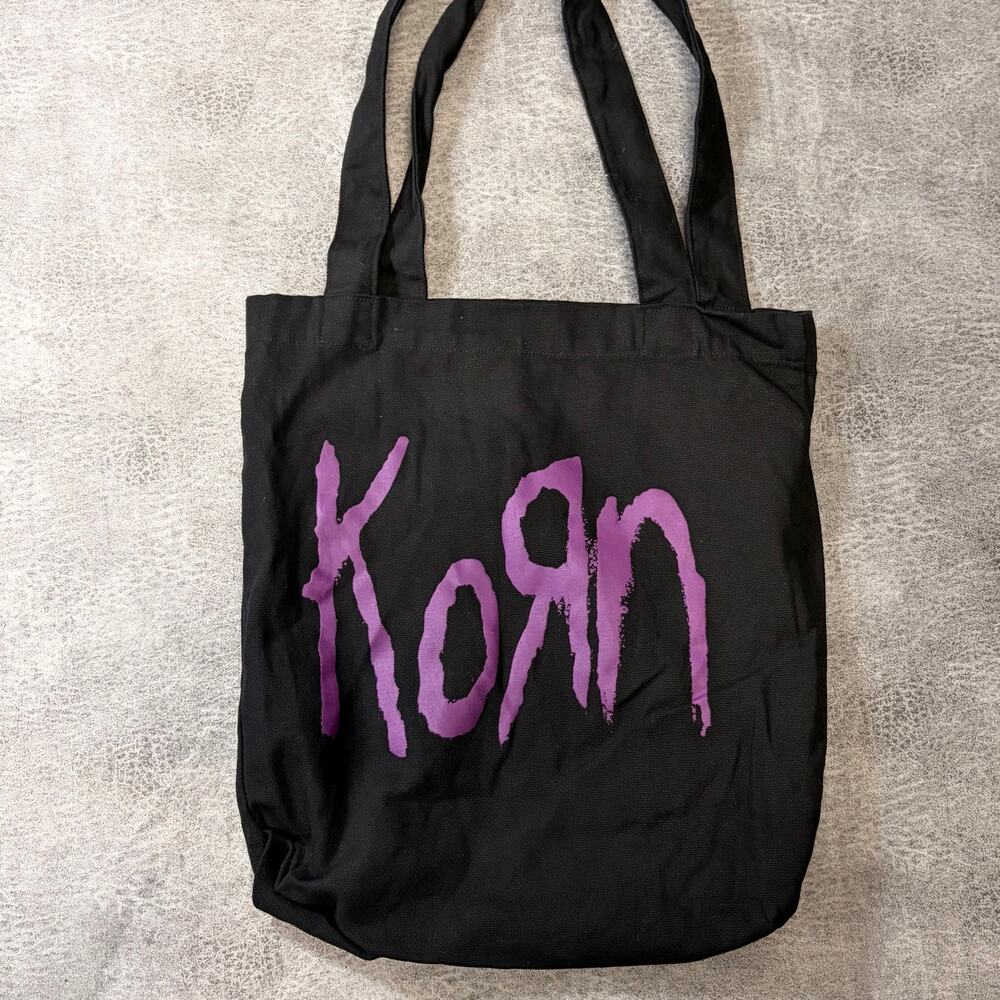 Korn Black Graphic Tote Bag